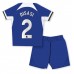 Chelsea Axel Disasi #2 Replika Babykläder Hemma matchkläder barn 2023-24 Korta ärmar (+ Korta byxor)